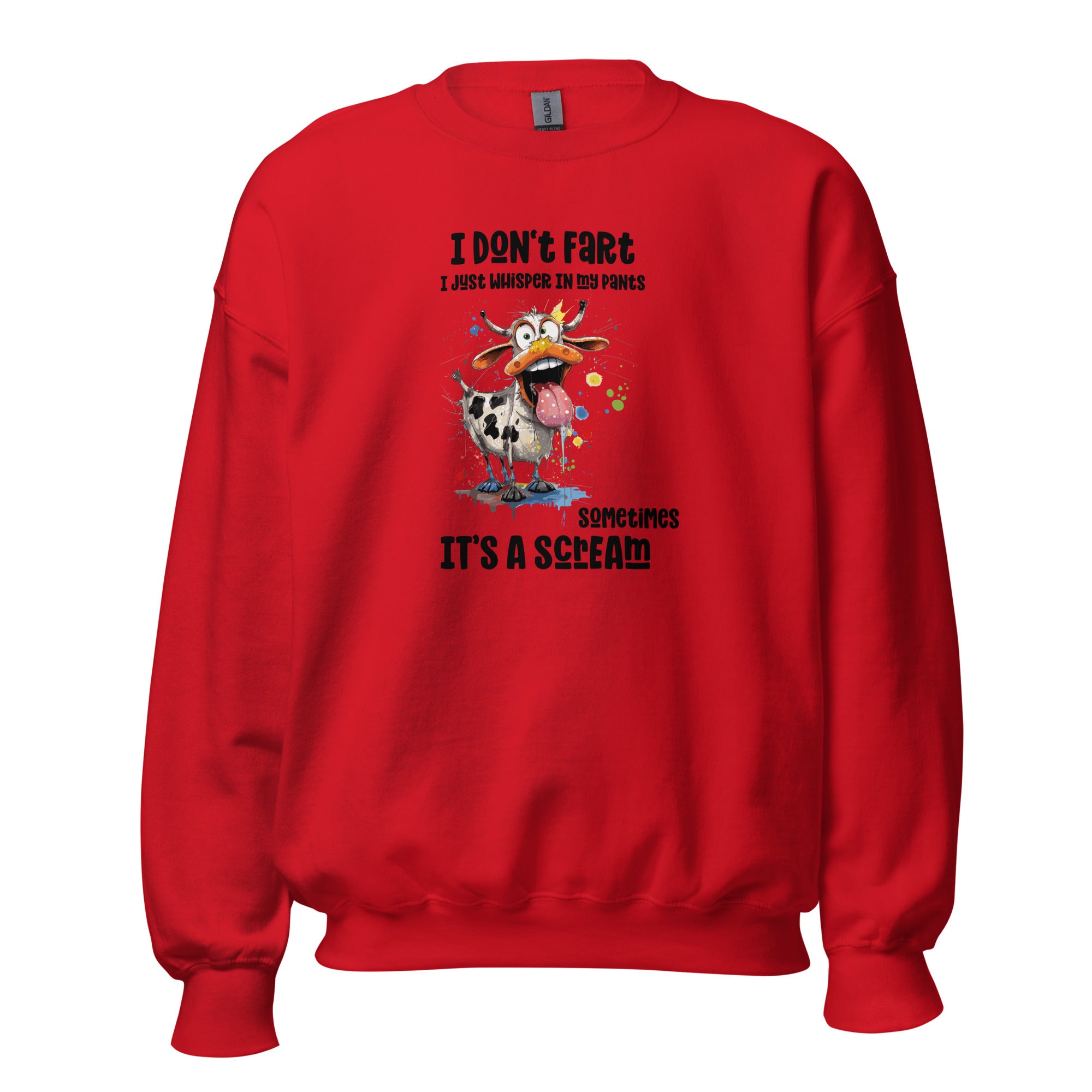 I don’t fart I just whisper in my pants sometimes it’s a scream Unisex Sweatshirt - Image 5