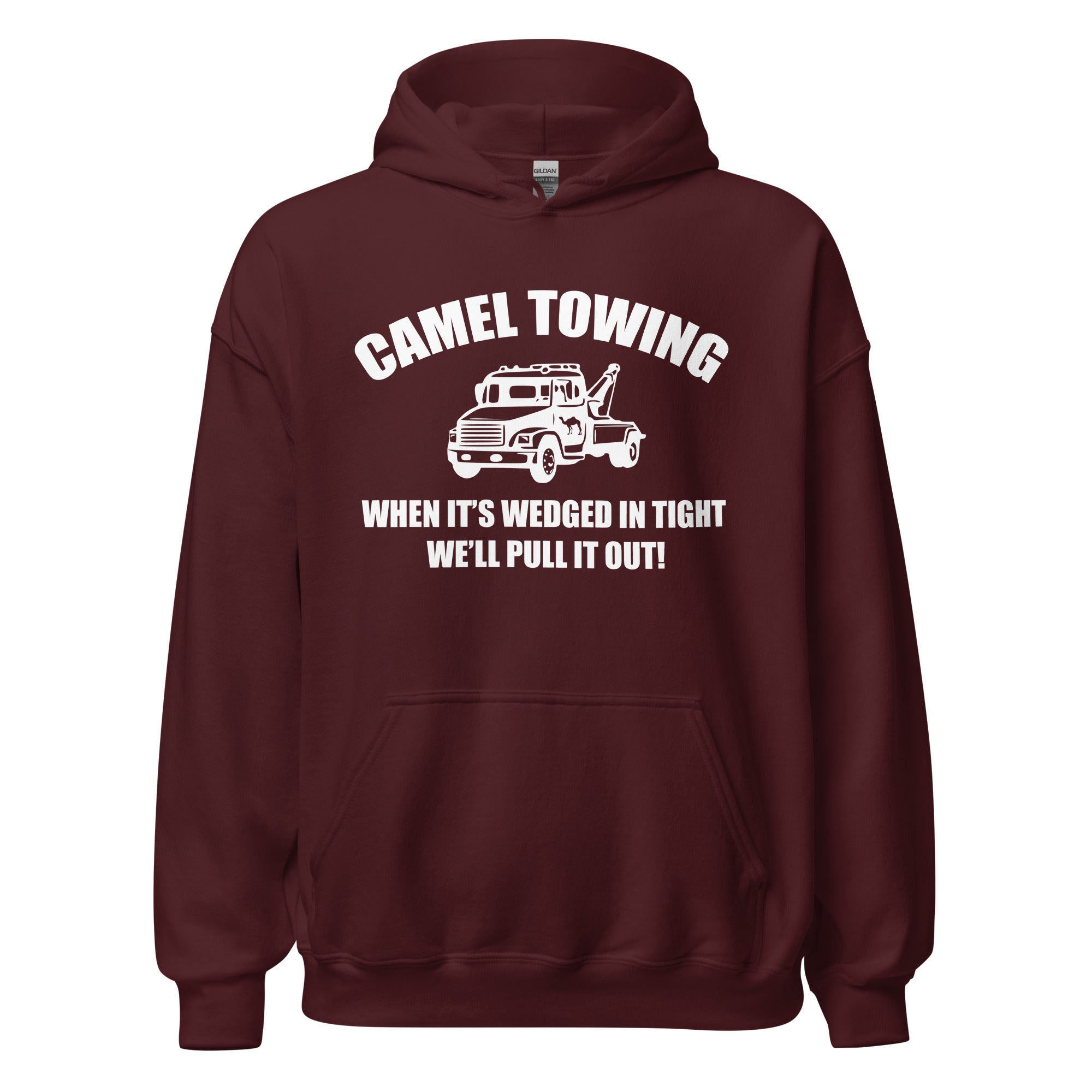 Funny Camel Towing Unisex Hoodie - Image 3