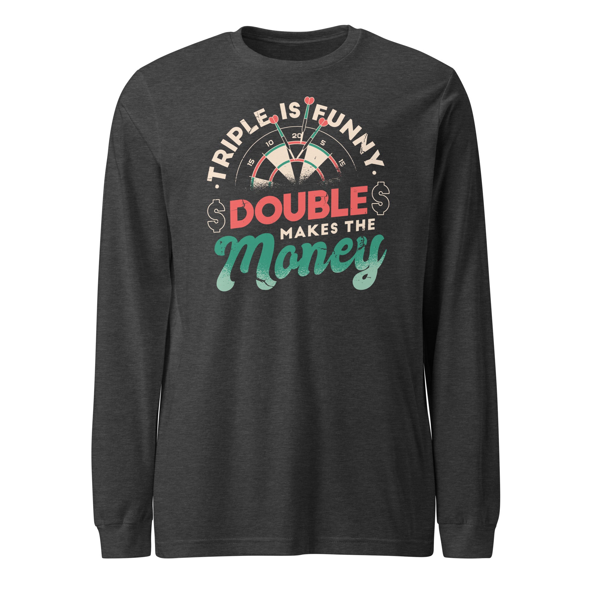 Double Makes The Money Darts Long Sleeve Tee - Image 6