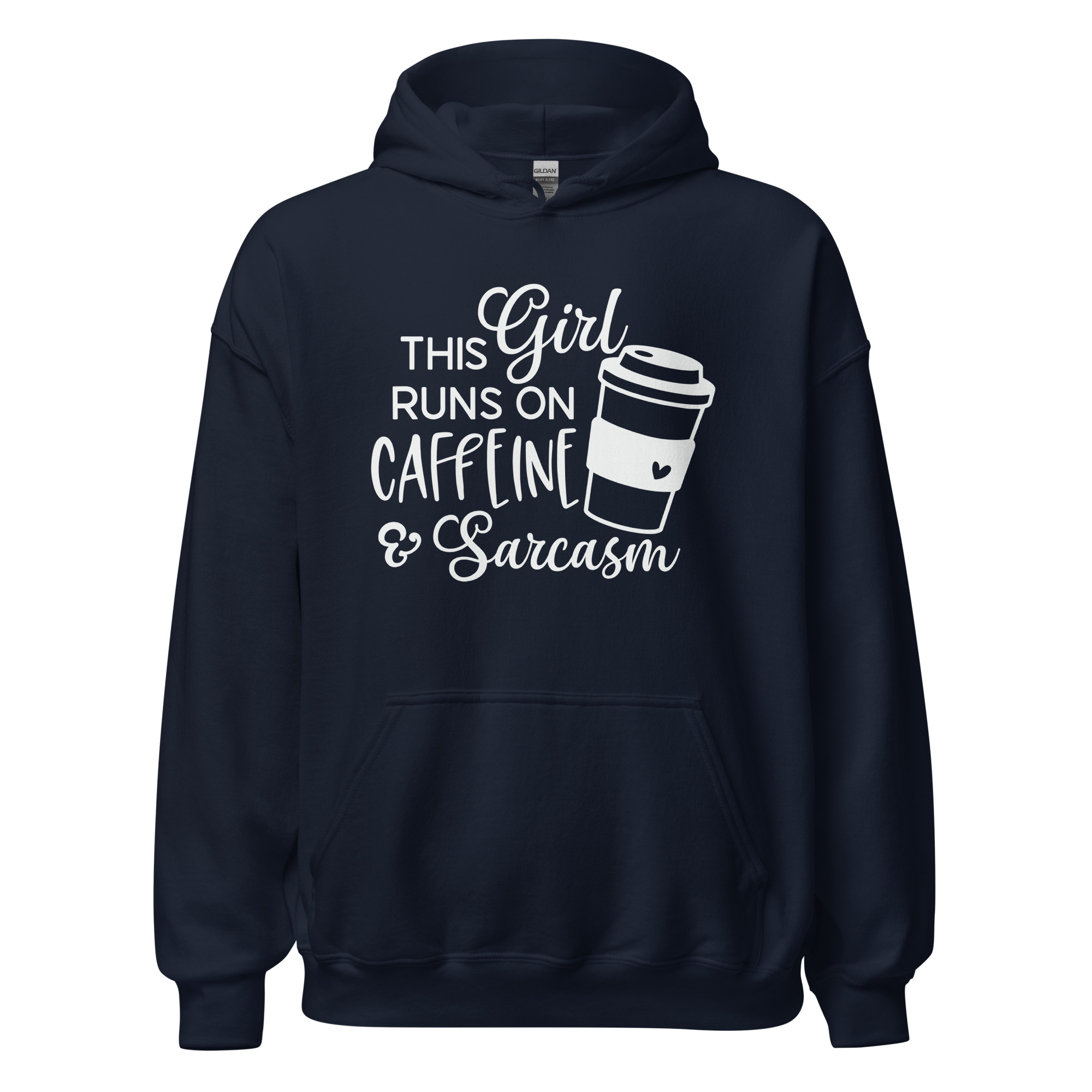 This Girl Runs On Caffeine And Sarcasm Unisex Hoodie - Image 6