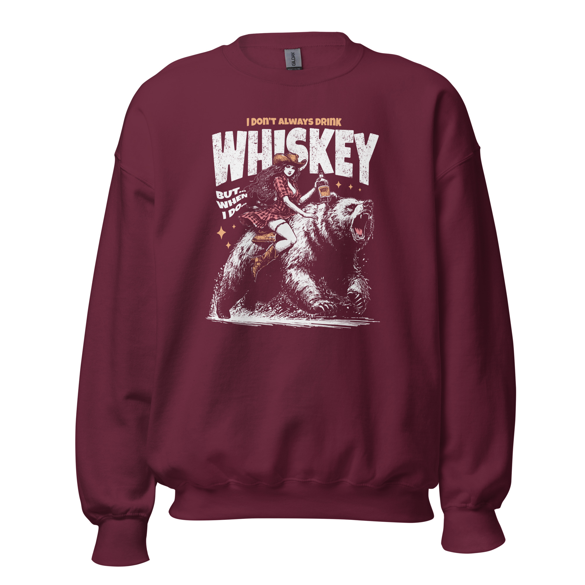 I Don't Always Drink Whiskey But When I Do – Unisex Sweatshirt | Funny Western-Inspired Humor - Image 4