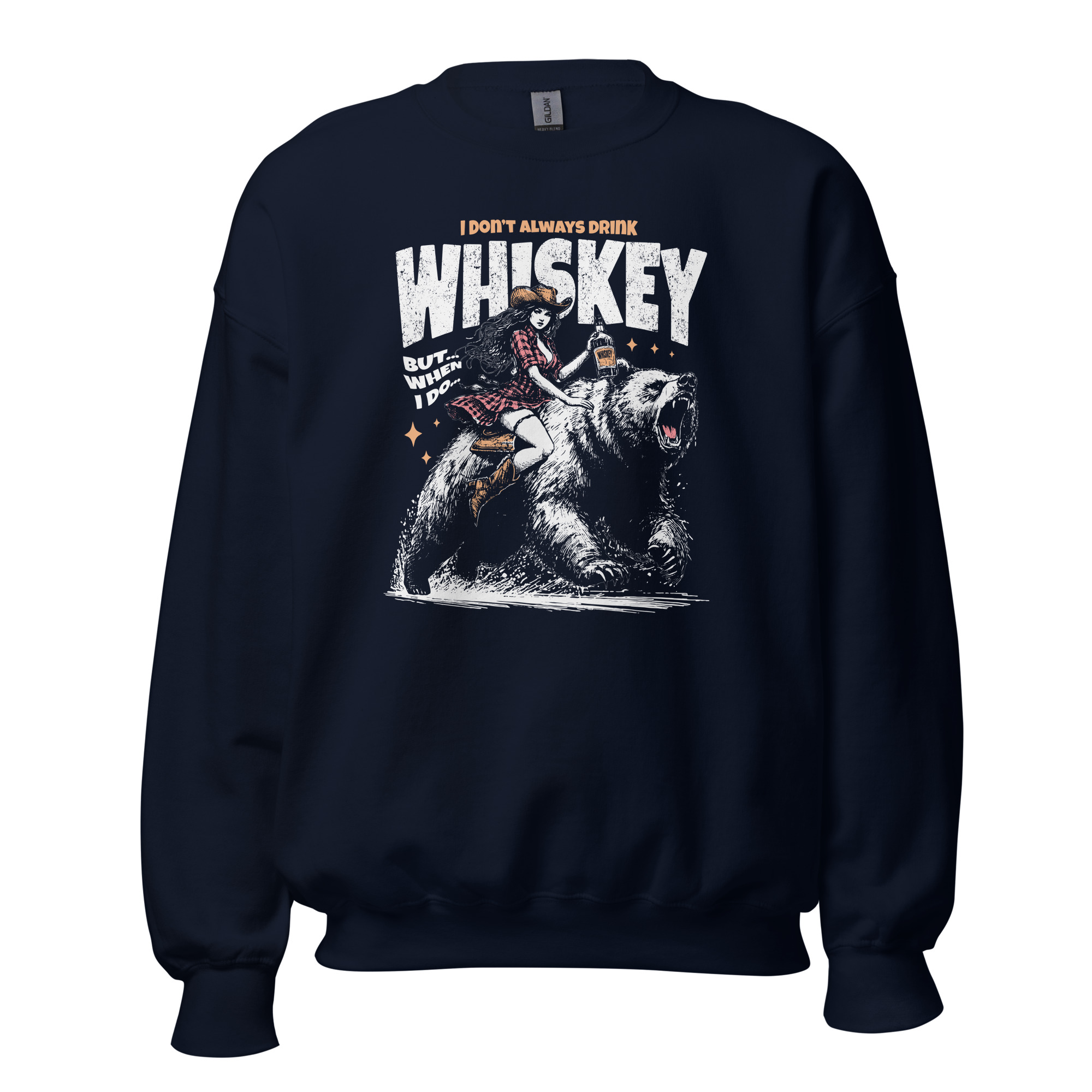 I Don't Always Drink Whiskey But When I Do – Unisex Sweatshirt | Funny Western-Inspired Humor - Image 3