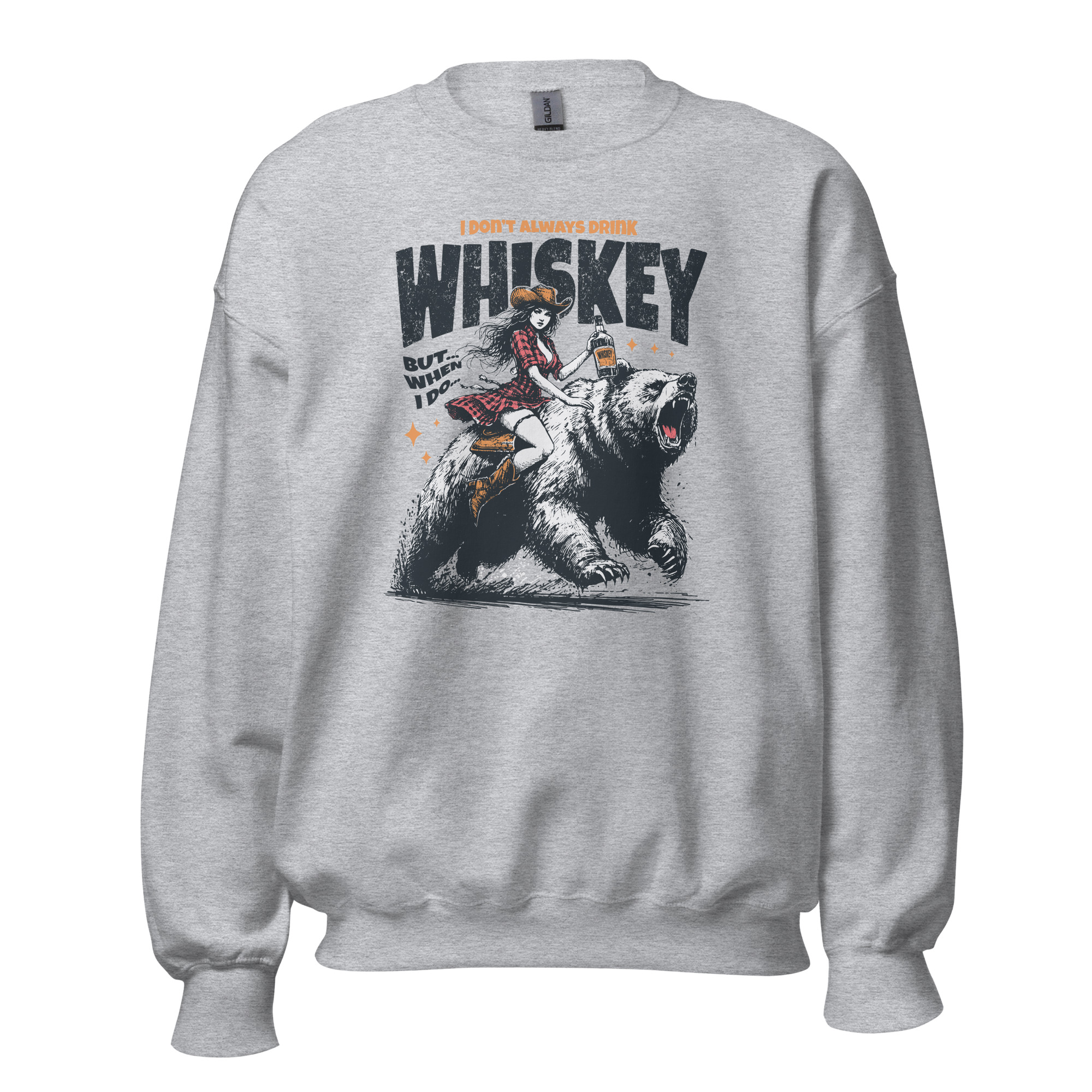 I Don't Always Drink Whiskey But When I Do – Unisex Sweatshirt | Funny Western-Inspired Humor - Image 8
