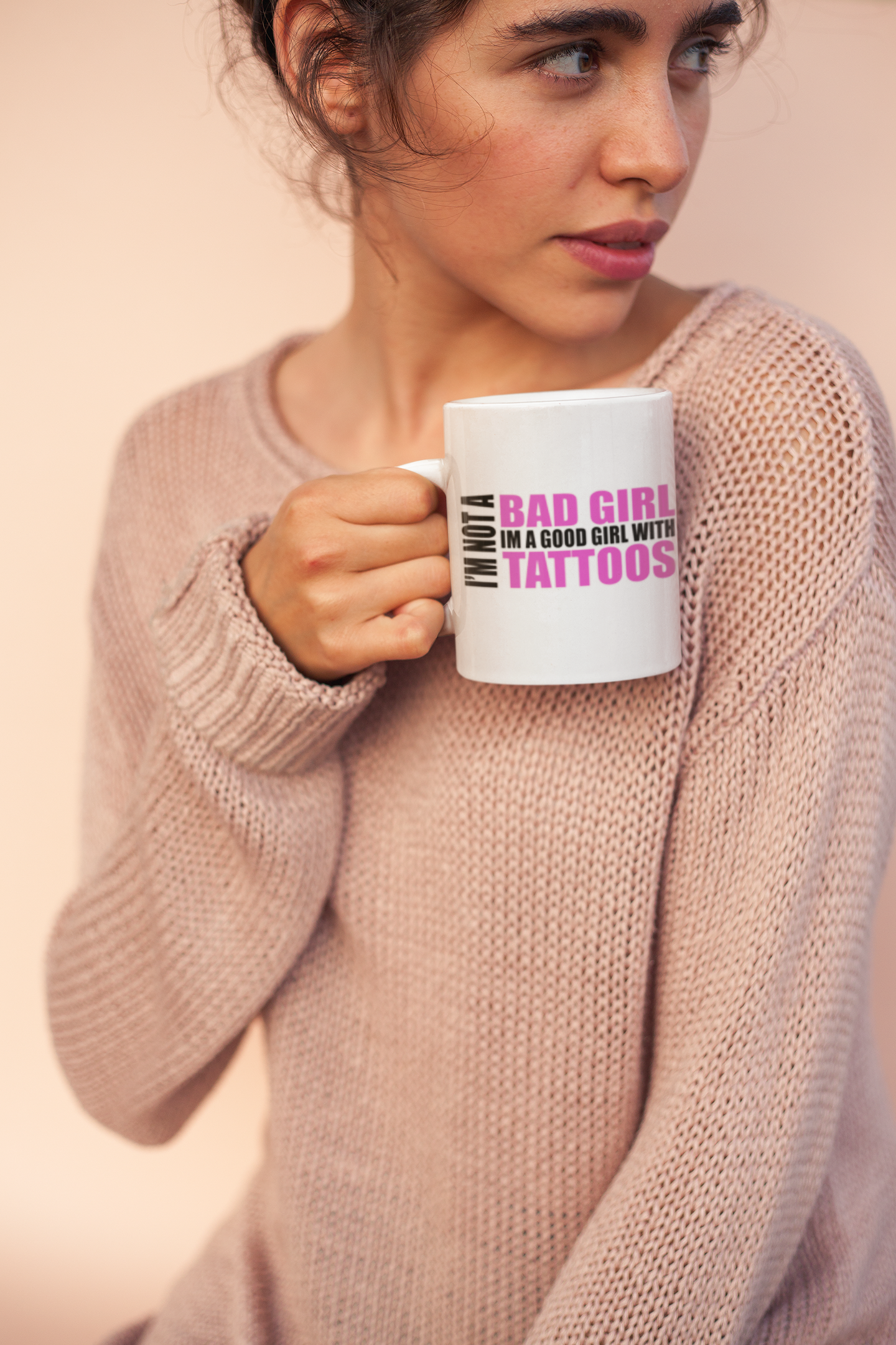 I'm Not A Bad Girl - White Glossy Mug - Image 2