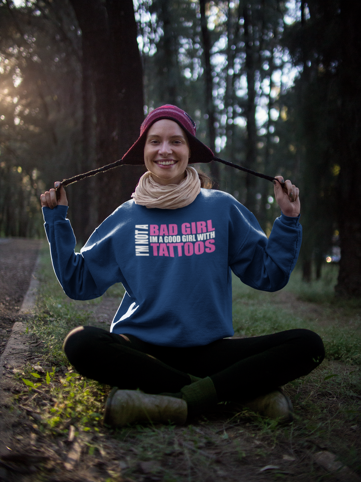 I'm Not A Bad Girl – Unisex Sweatshirt - Image 2