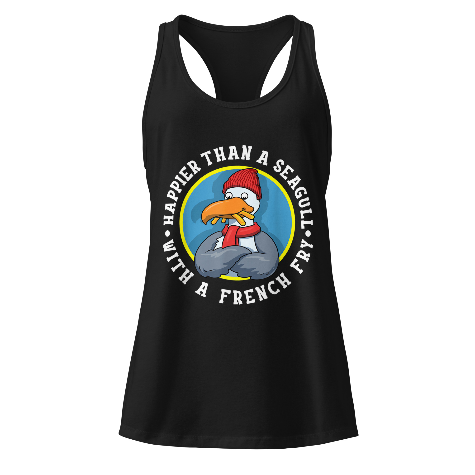 Happier Than A Seagull With A French Fry - Tank Top
