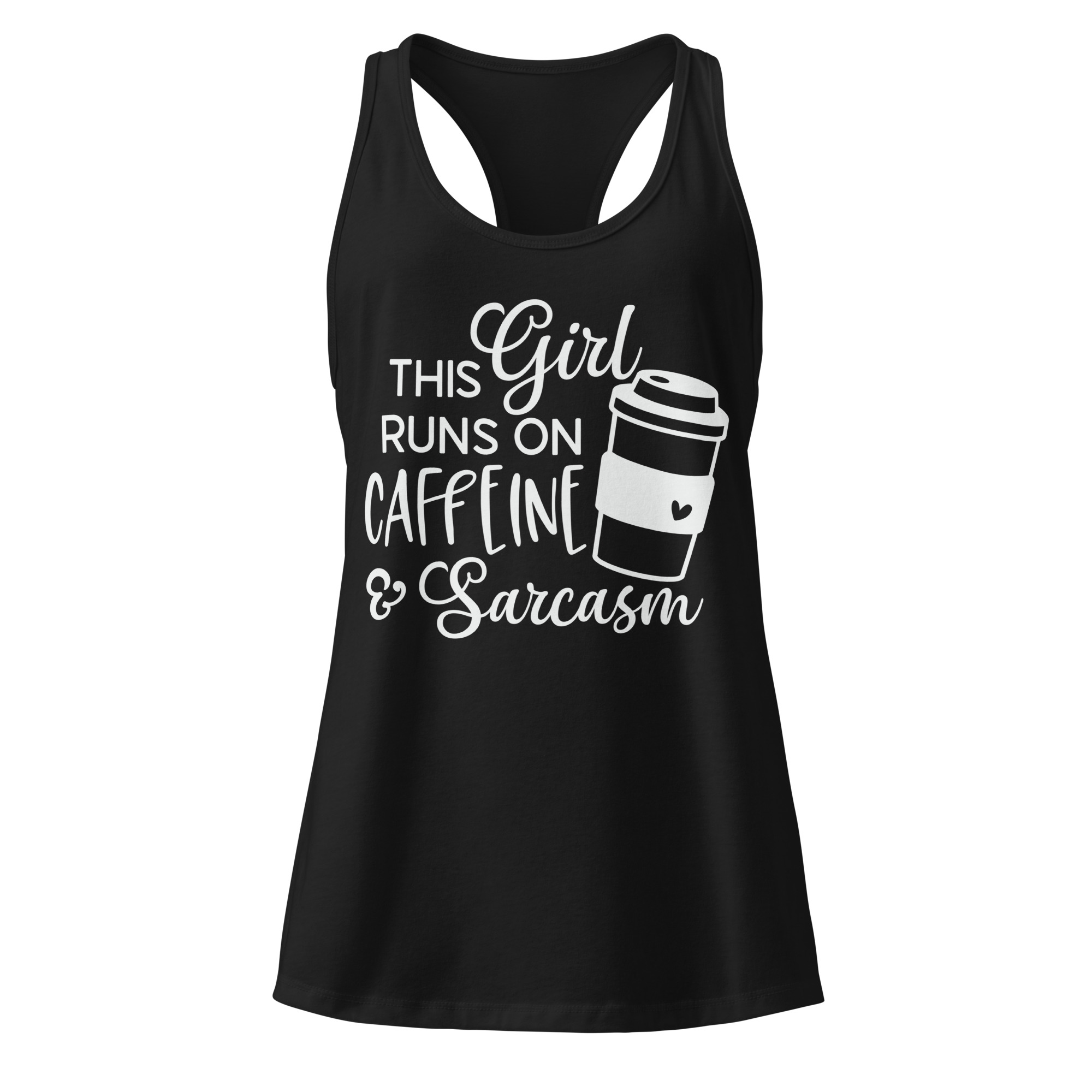 This Girl Runs On Caffeine And Sarcasm - Tank Top - Image 8