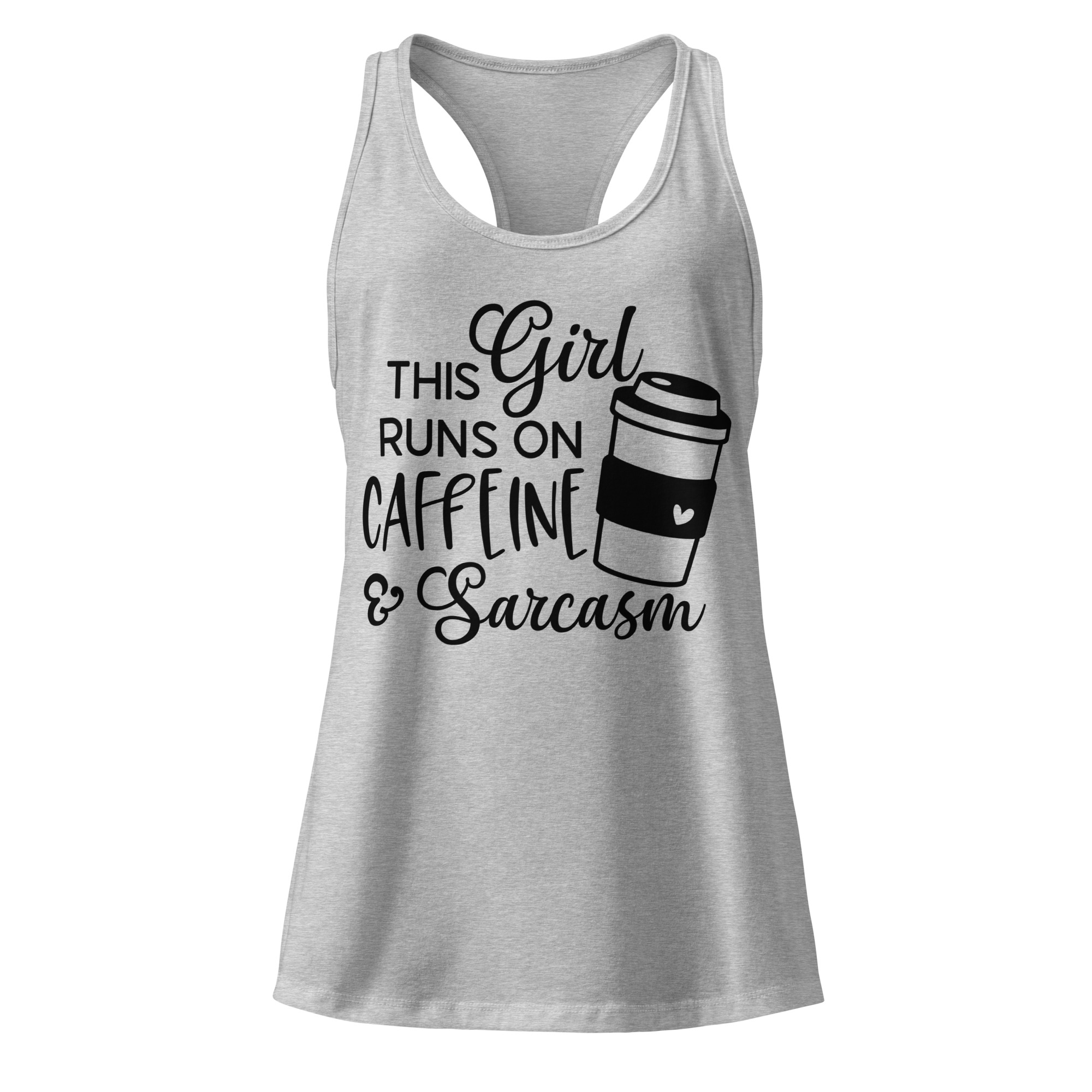 This Girl Runs On Caffeine And Sarcasm - Tank Top - Image 6
